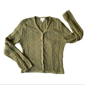 Cute moss green cardigan